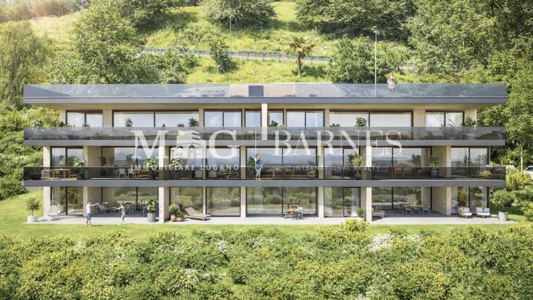 Lugano, Pregassona : Nouveau penthouse de 4,5 pièces avec grande terra