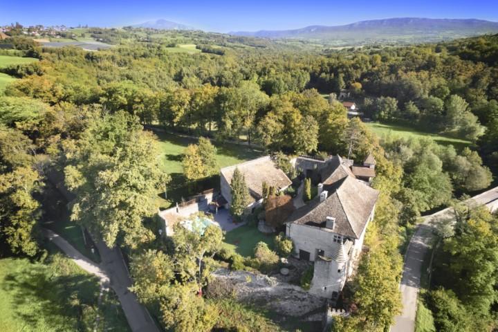 CHÂTEAU DE CHARME avec PARC de 30HA à 45 MIN DE GENÈVE