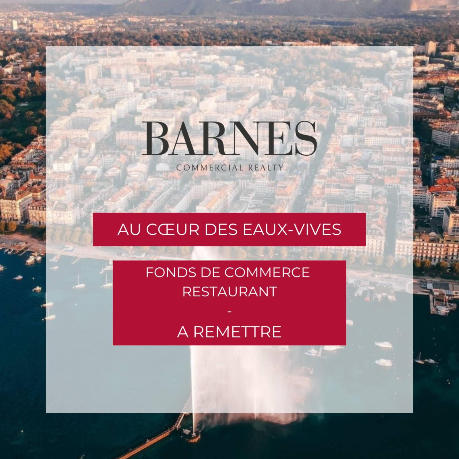 Fonds de commerce - Restaurant - Eaux-Vives